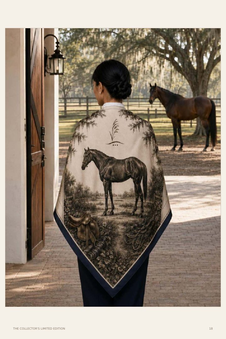 The Thoroughbred shown in full