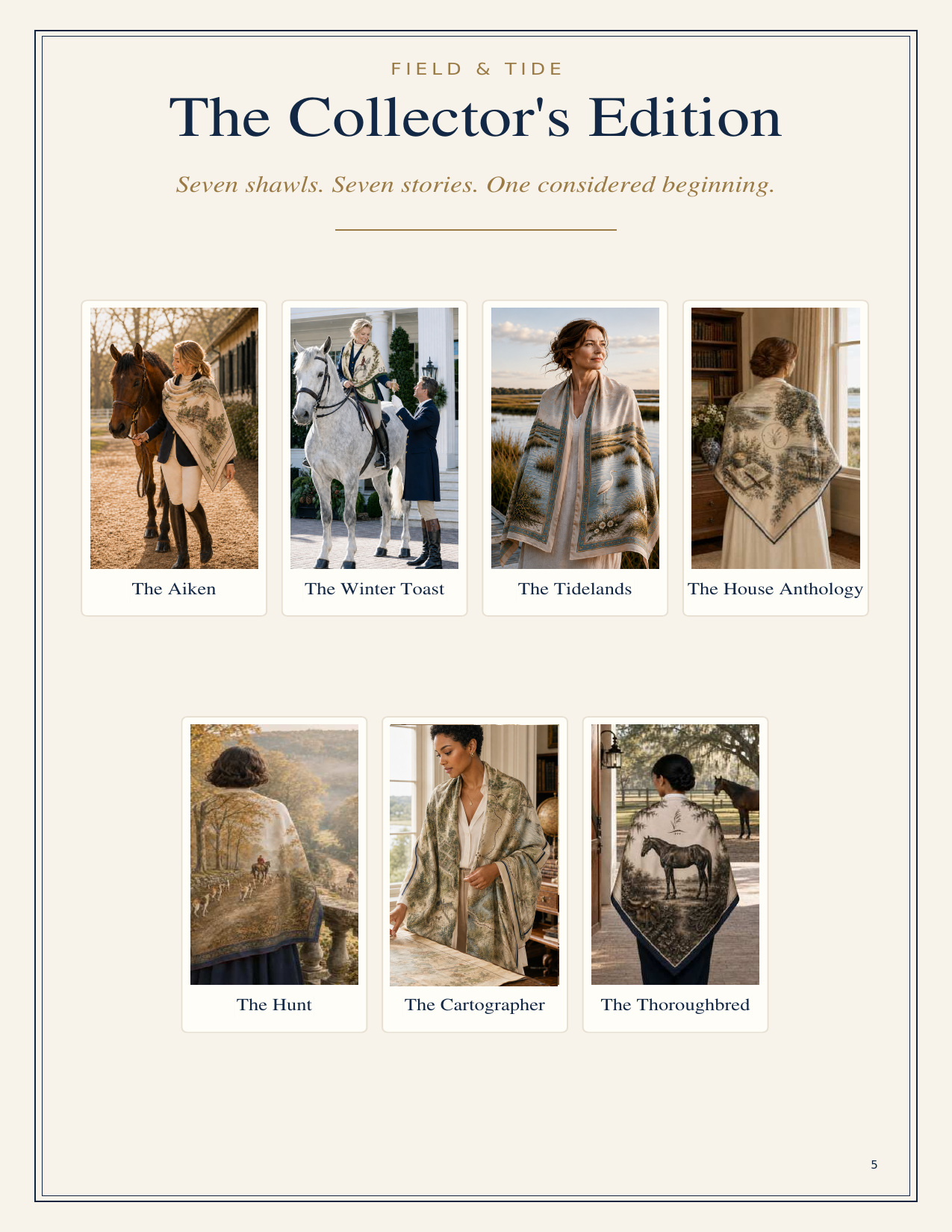 The seven named editions of the First Collector's Edition